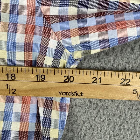 Eton Slim Fit Button Shirt Men's 15.5 39 Medium Multicolor Plaid Formal Causal - Picture 6 of 9